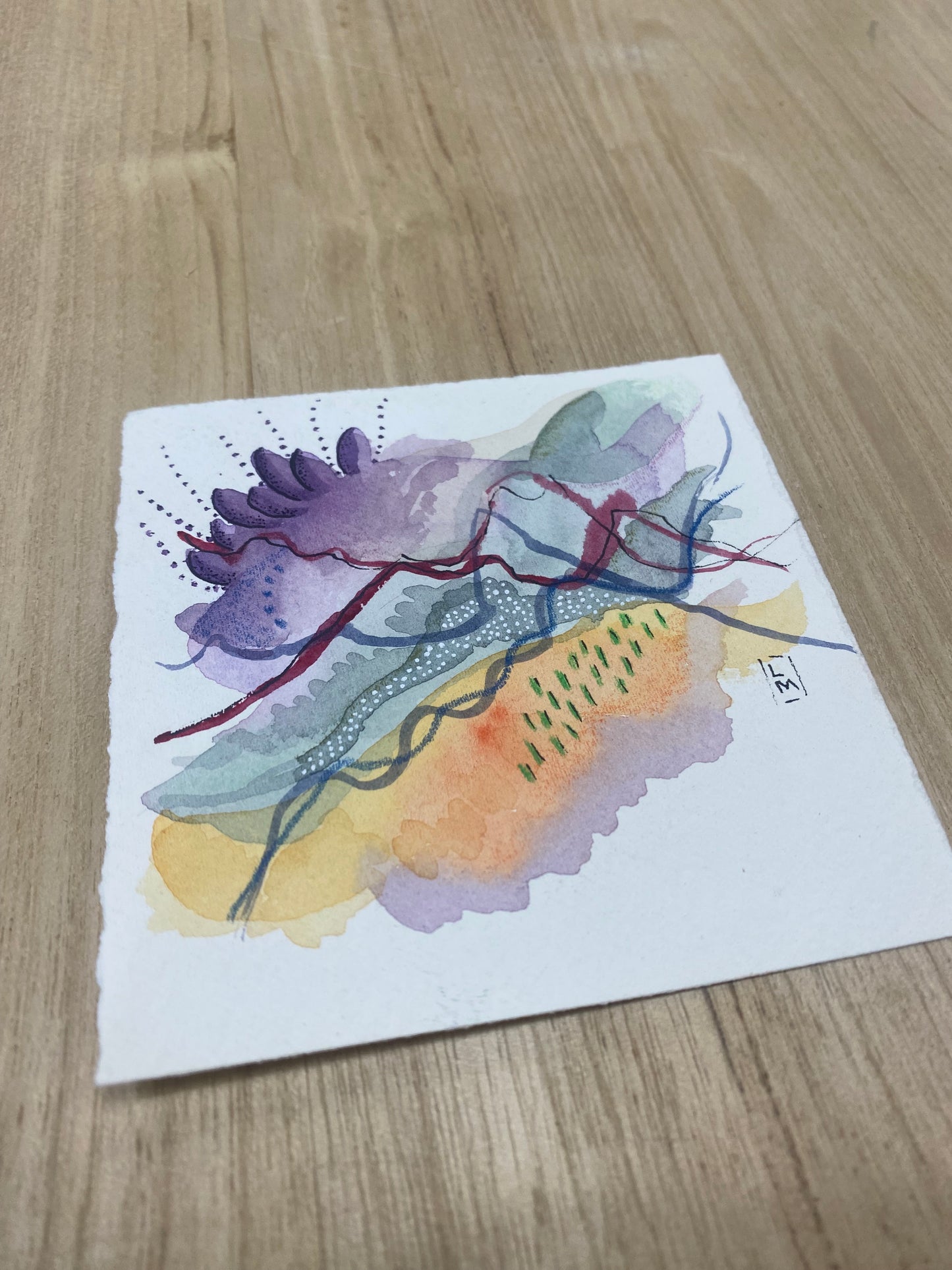 Up & Over- Mini Abstract