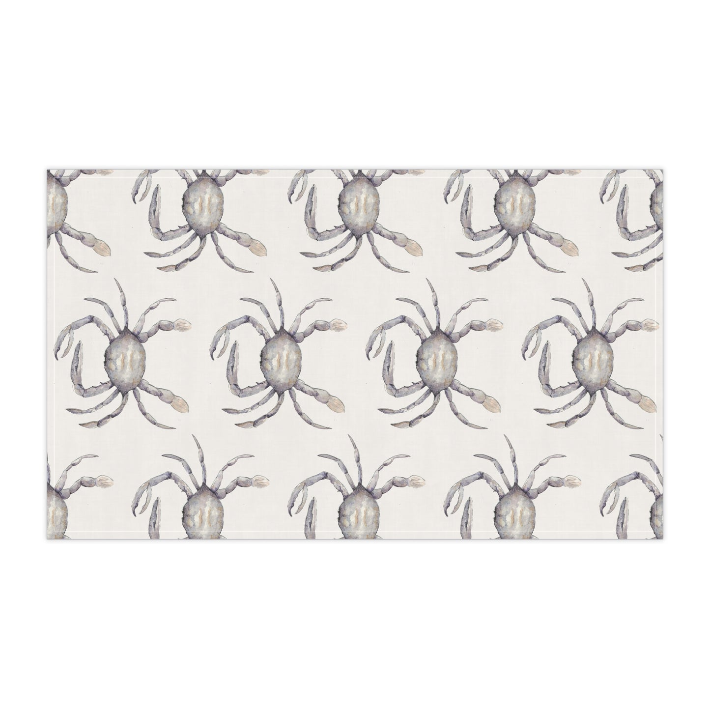 Bluey the Blue Swimmer Crab Coastal Watercolor Tea Towel