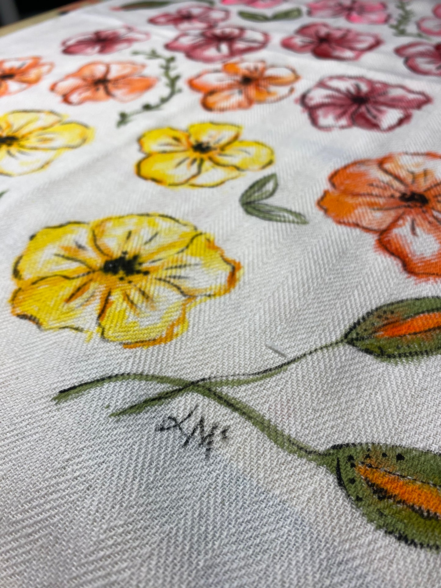 Poppy Field Tea Towel